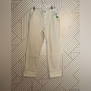 MJeans by Maurice’s High Rise Slim Straight Ankle Jeans Stretch Size 14 Cream